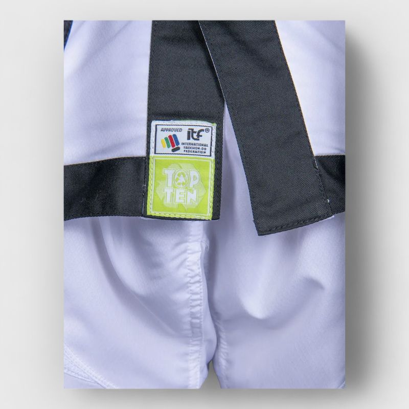 TOP TEN Instructor ITF Taekwondo Uniform 4–6 DAN – Green